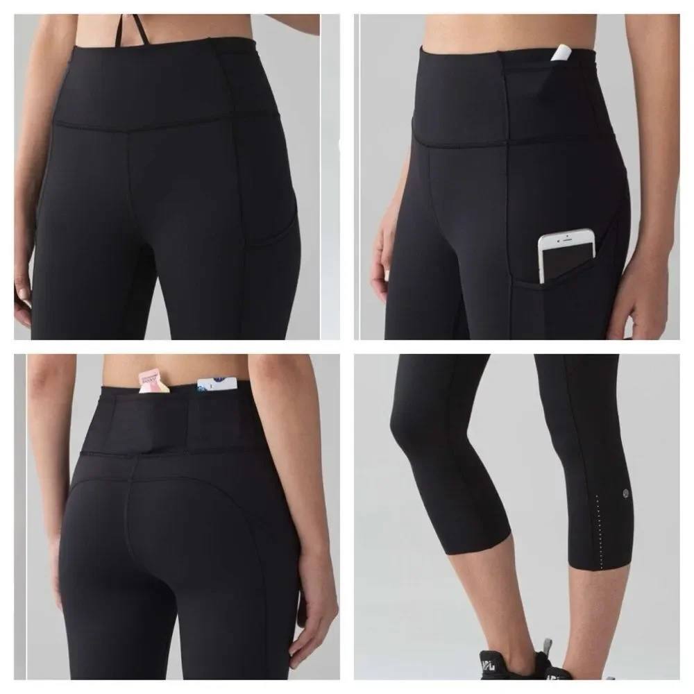LULULEMON FAST & FREE CROP II NULUX 19” - Picture 8 of 8